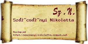 Szécsényi Nikoletta névjegykártya